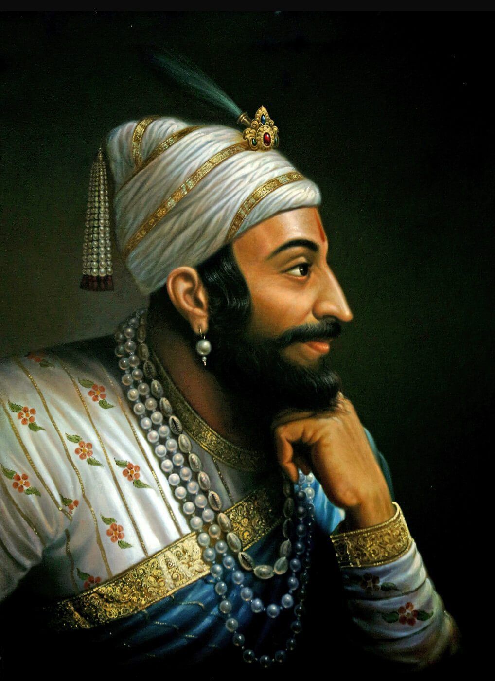 Shivaji Maharaj Painting 4 Shivaji Maharaj Painting, - Chatrapati Shivaji Maharaj Portrait , HD Wallpaper & Backgrounds