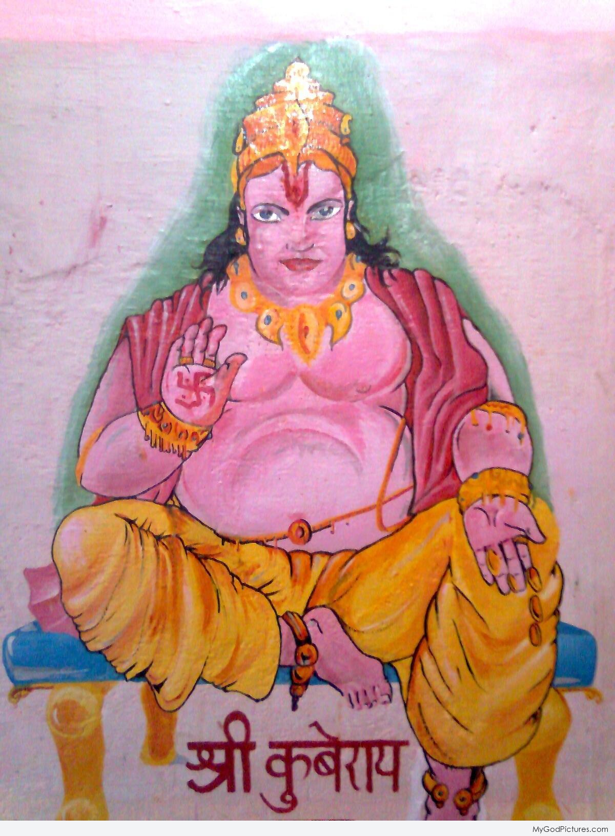 Oṃ Shaṃ Kuberāya - Shiv G With Kuber , HD Wallpaper & Backgrounds