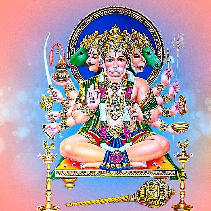 Bajrangbali Wallpaper Full Size - Panchmukhi Hanuman , HD Wallpaper & Backgrounds