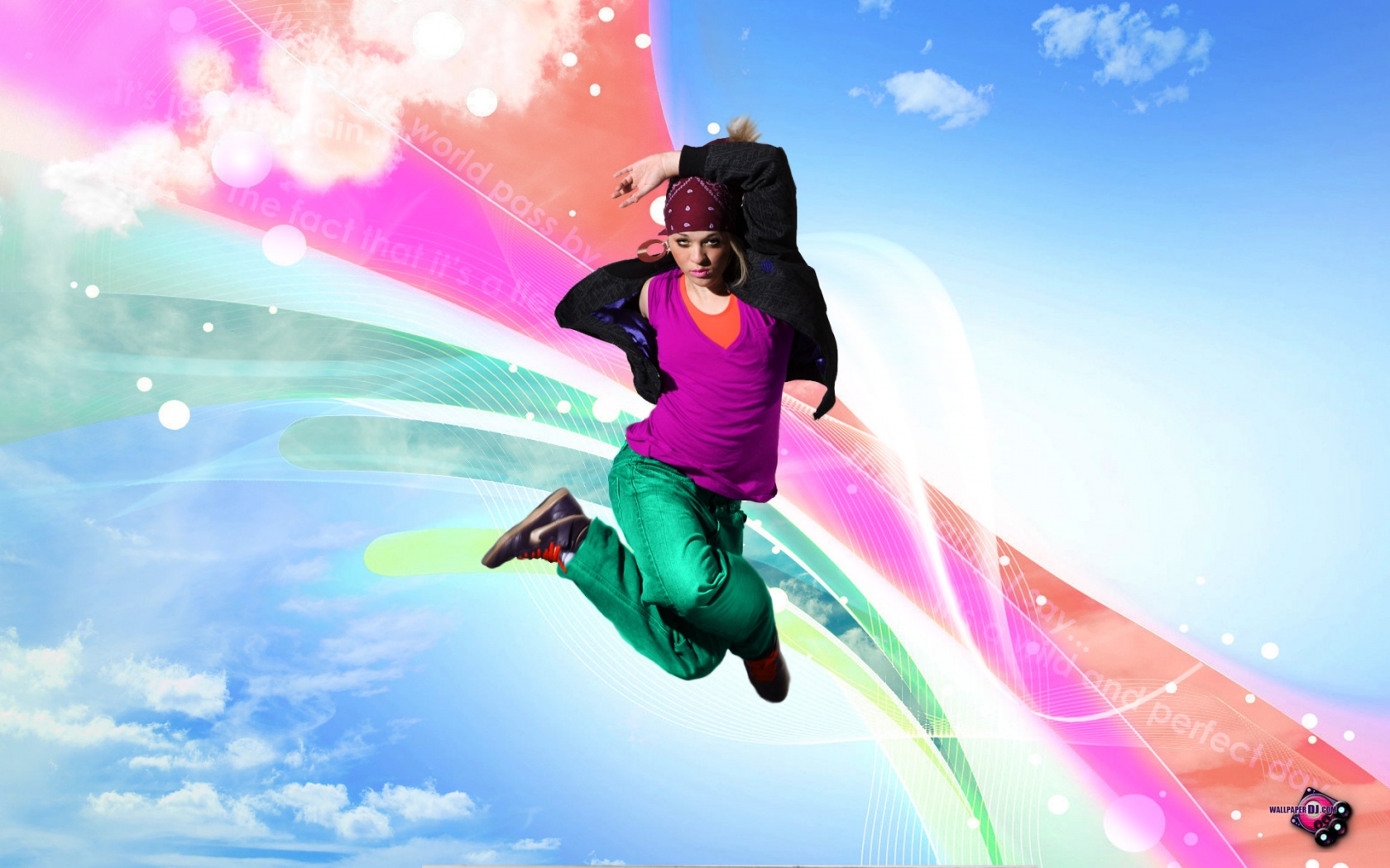 Let Go, Just Dance Hd And Wide Wallpapers - Jumping , HD Wallpaper & Backgrounds