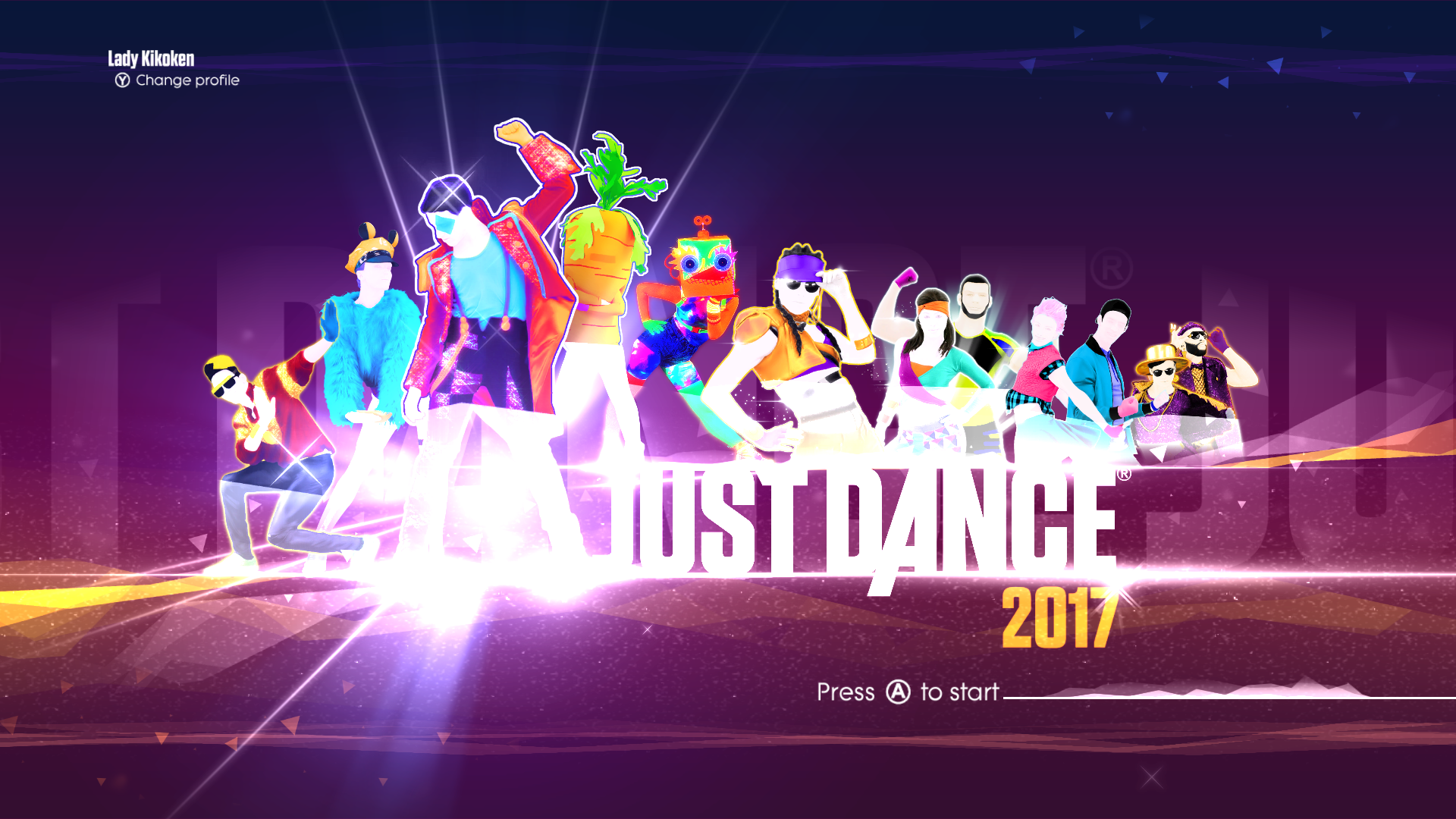 Just Dance - Just Dance Title Screen , HD Wallpaper & Backgrounds