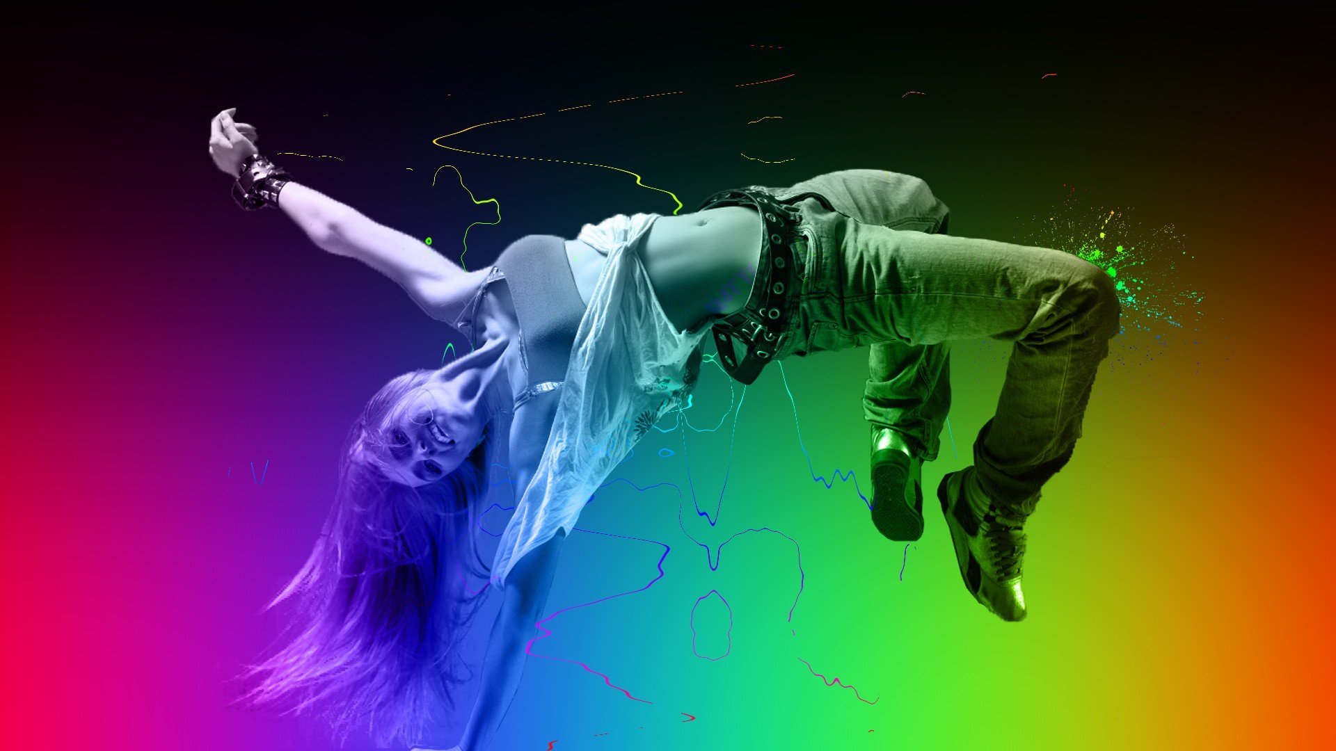 Abstract Colourful Dance Hd Wallpapers - Dance Background Hd , HD Wallpaper & Backgrounds