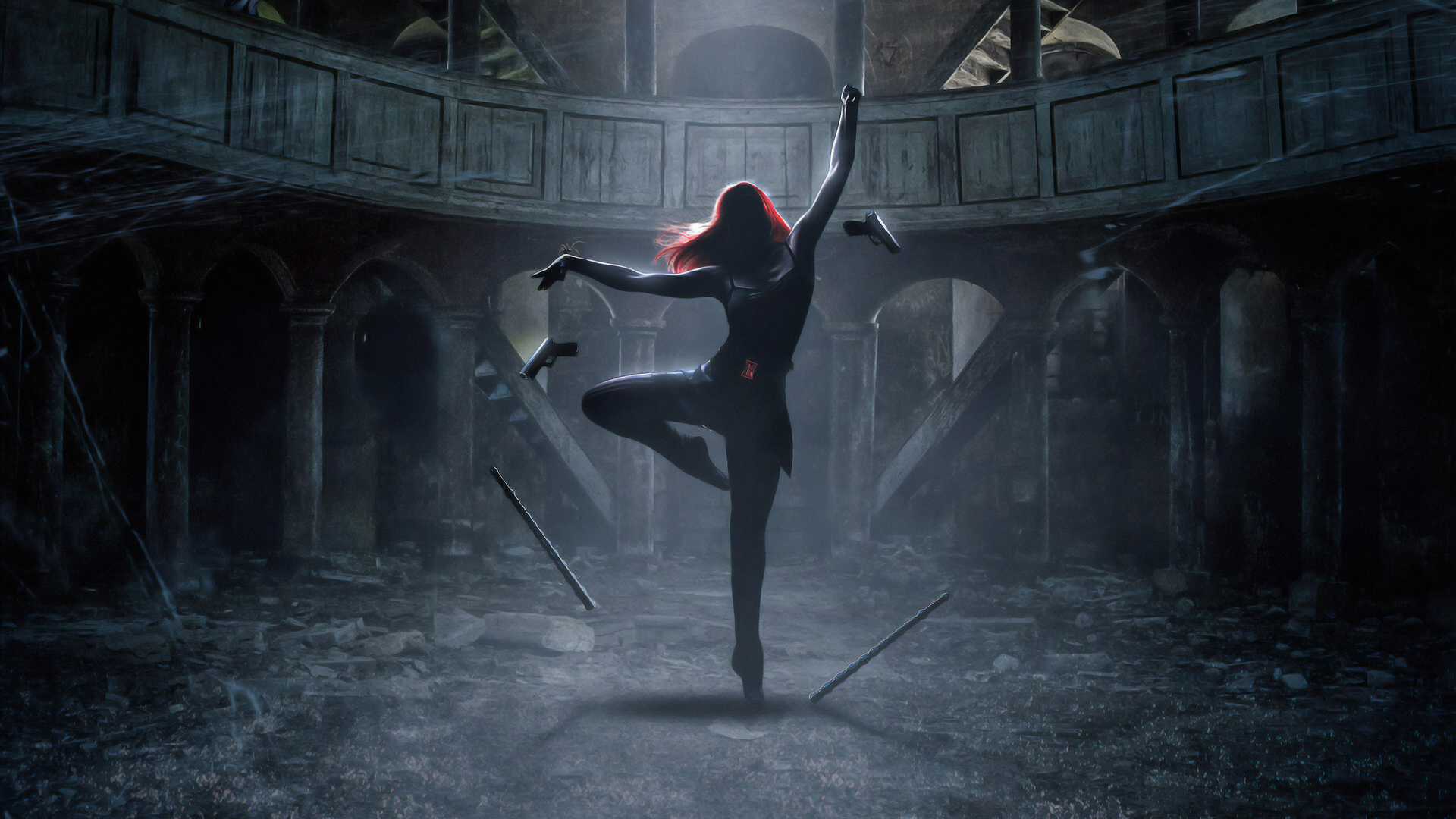 Black Widow The Dance 4k Yb - Endgame Natasha Ballet Shoes , HD Wallpaper & Backgrounds