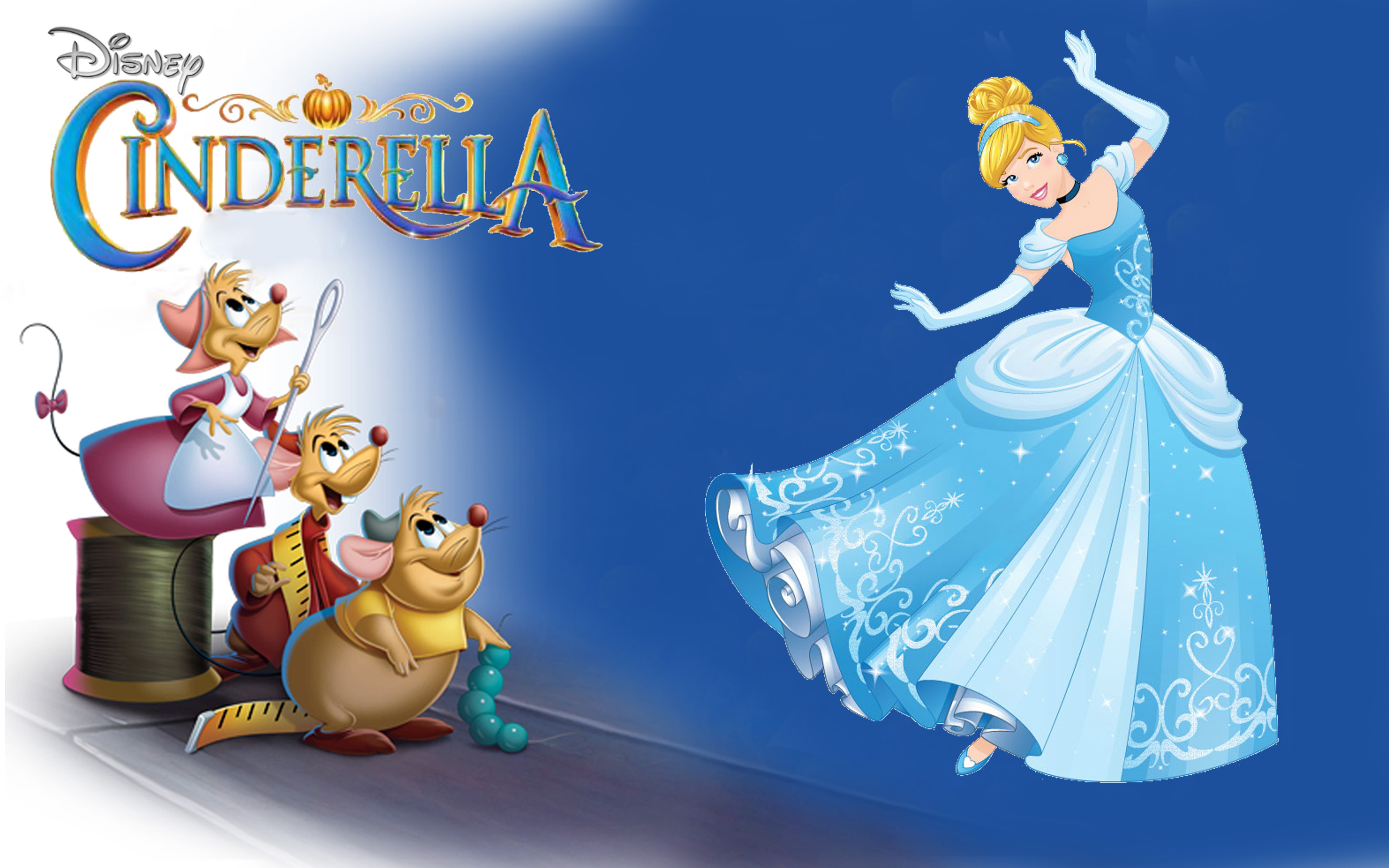 Char Mice And Cinderella Dance Walt Disney Desktop - Cinderella , HD Wallpaper & Backgrounds