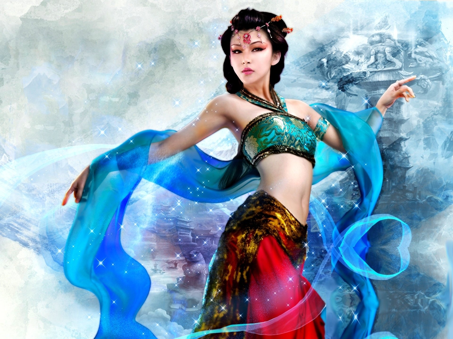 Hd Wallpaper - Dance Art Belly Oriental , HD Wallpaper & Backgrounds