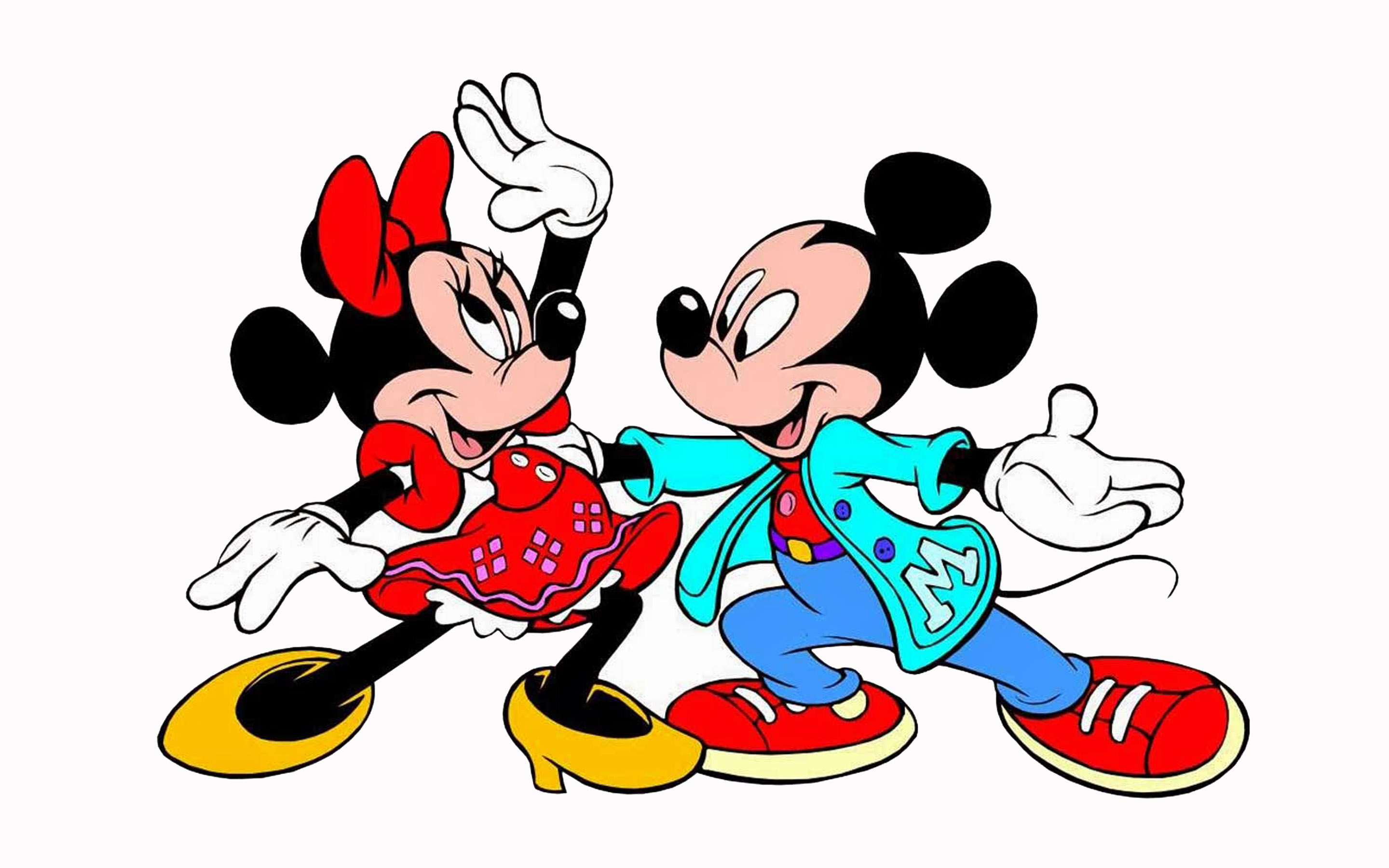 Download Original Resolution - Minnie Mouse And Mickey Mouse Dancing , HD Wallpaper & Backgrounds