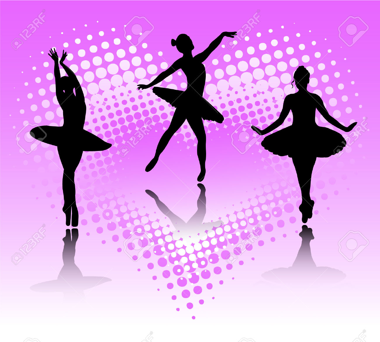 Ballerina Clipart Classical Dance - Dance Silhouette Background , HD Wallpaper & Backgrounds