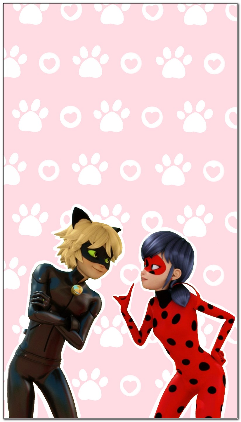 Ladybug And Cat Noir Wallpaper Iphone - Cartoon , HD Wallpaper & Backgrounds