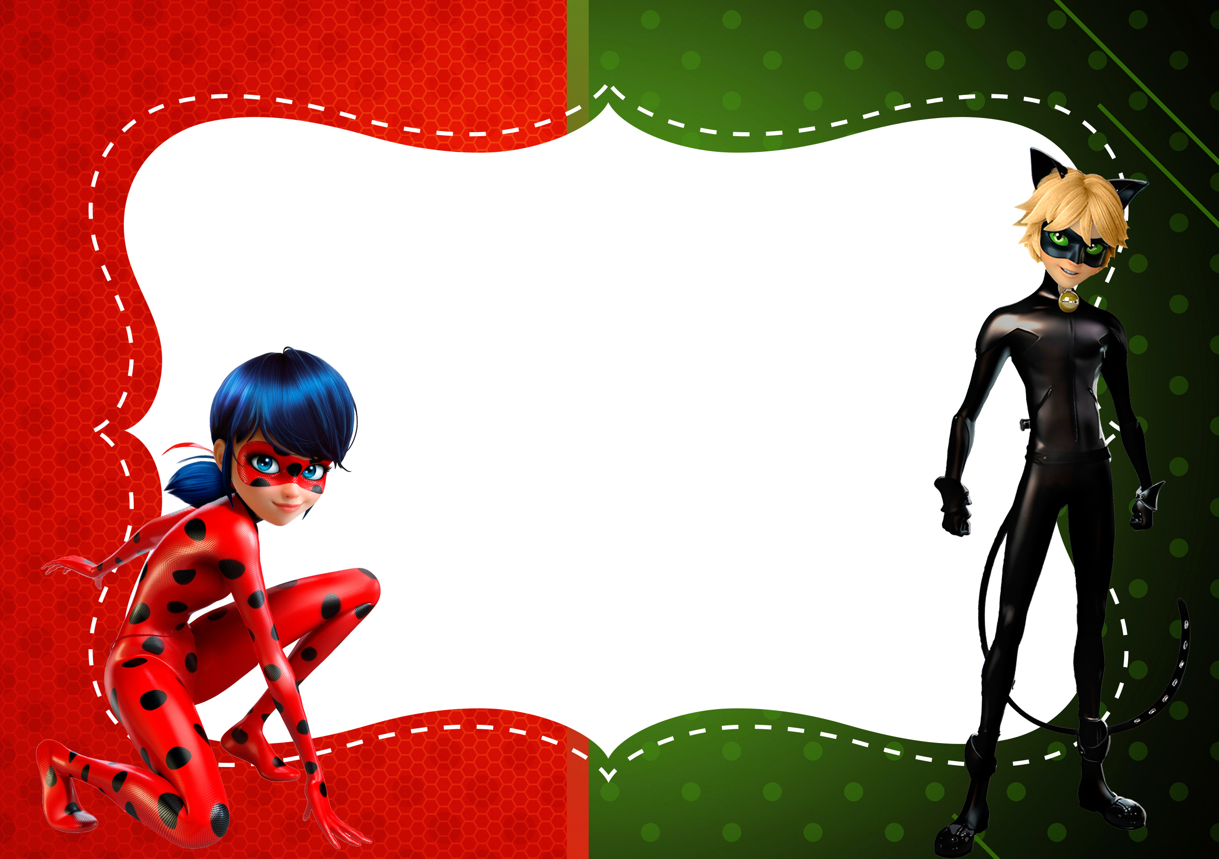 Miraculous Ladybug Wallpaper Hq - Ladybug And Cat Noir Birthday Invitations , HD Wallpaper & Backgrounds