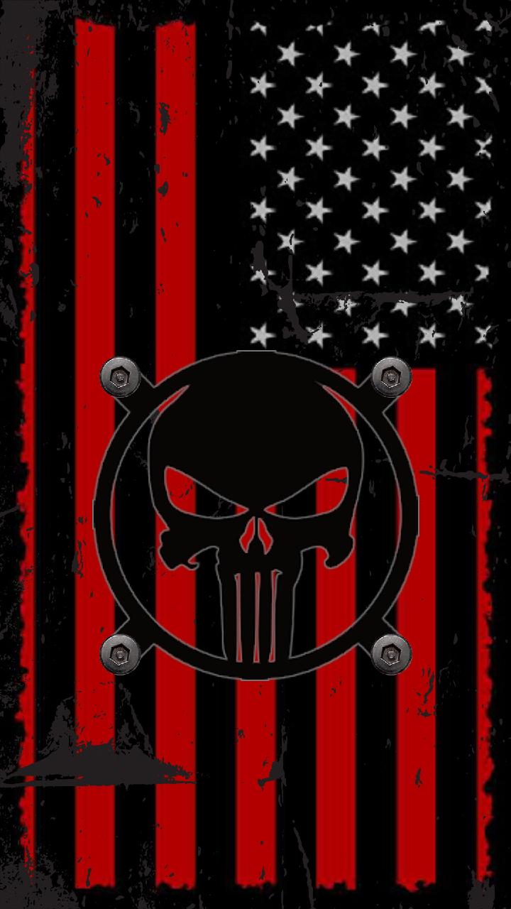 Punisher Thin Red Line , HD Wallpaper & Backgrounds