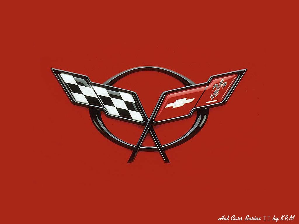 Corvette Logo Wallpaper Wallpapersafari - Corvette C5 Logo Screensaver , HD Wallpaper & Backgrounds