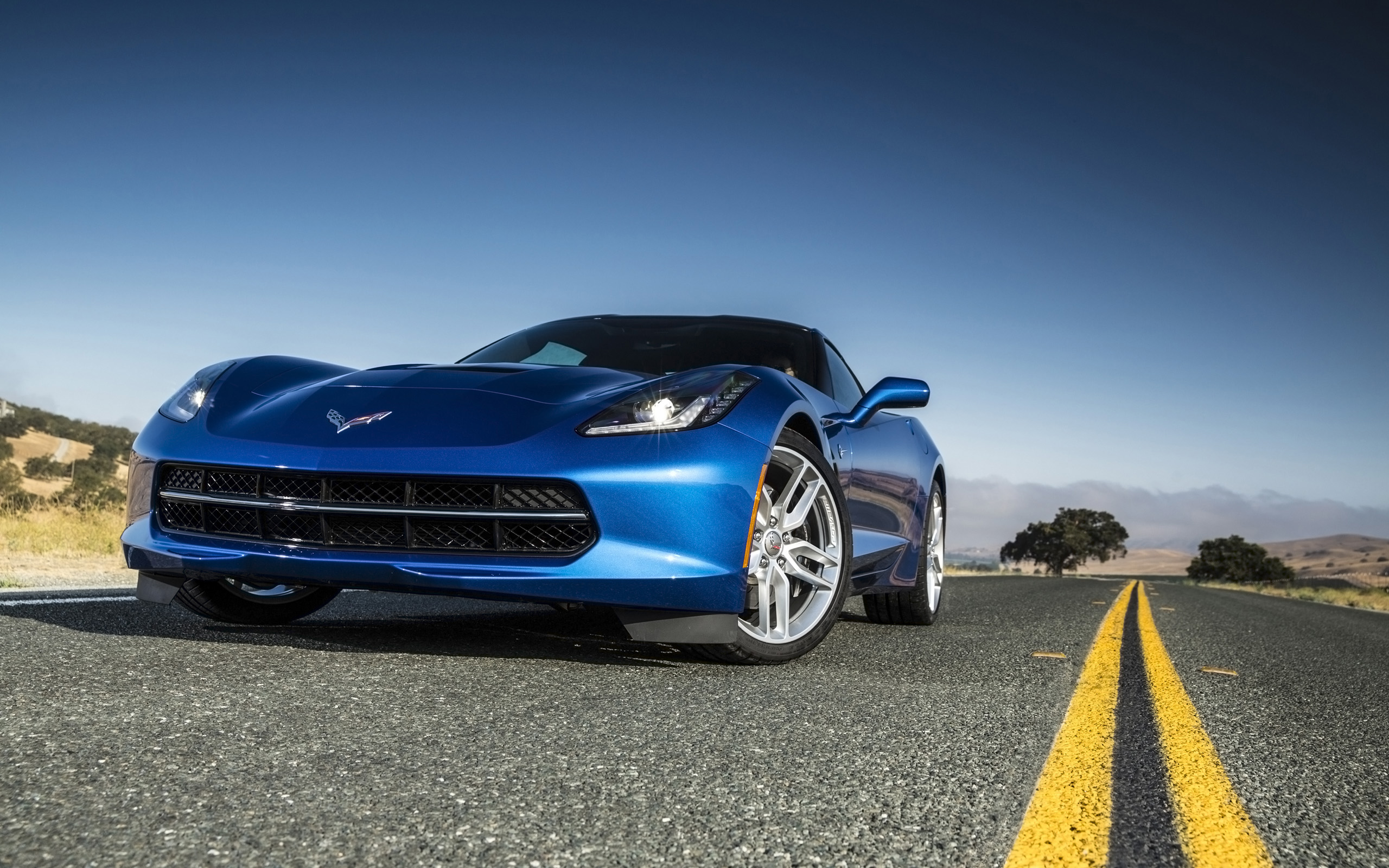 Corvette Stingray Blue , HD Wallpaper & Backgrounds