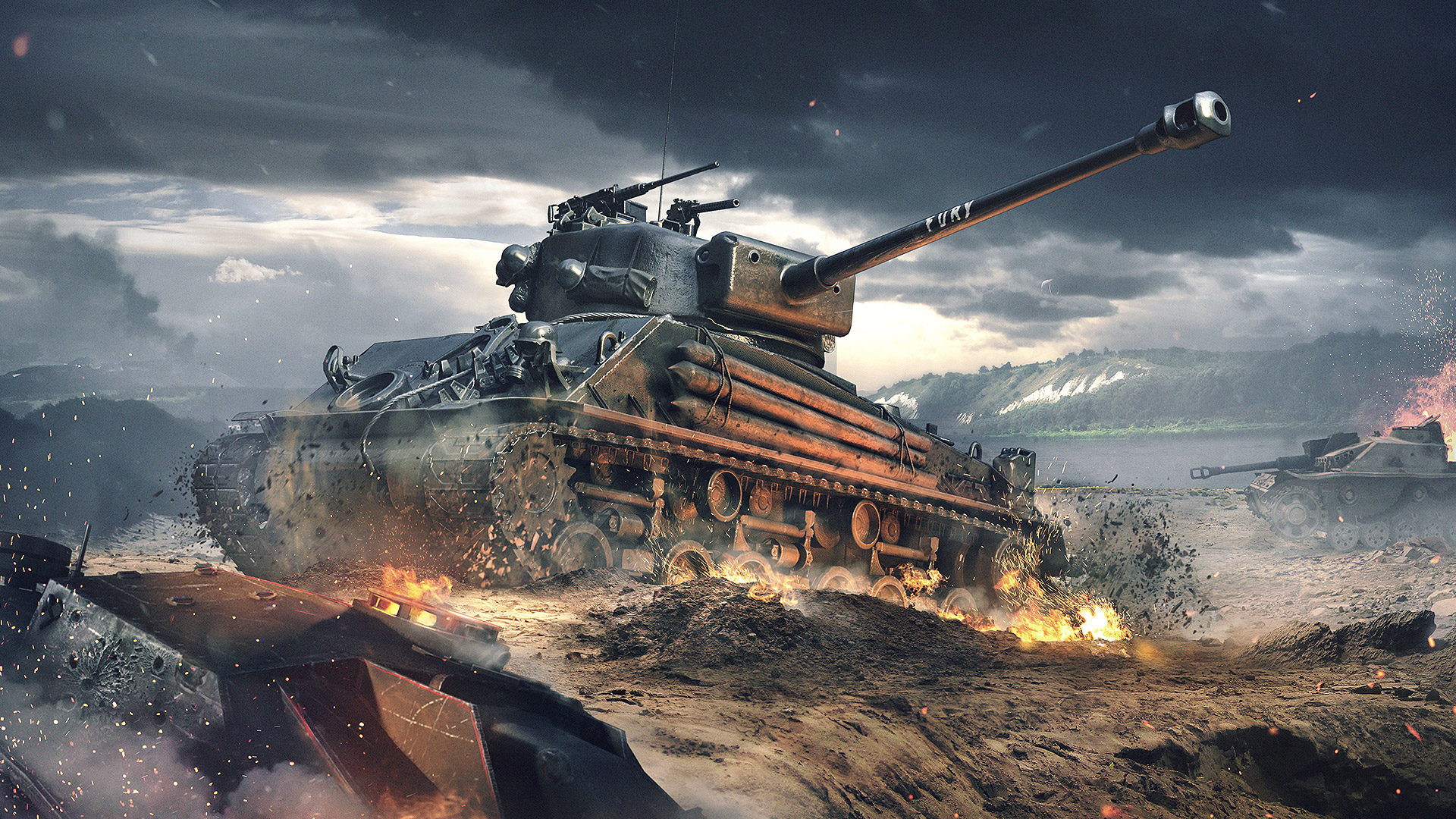 Wallpapers Wot Blitz Tiger In Urban Combat - World Of Tanks , HD Wallpaper & Backgrounds