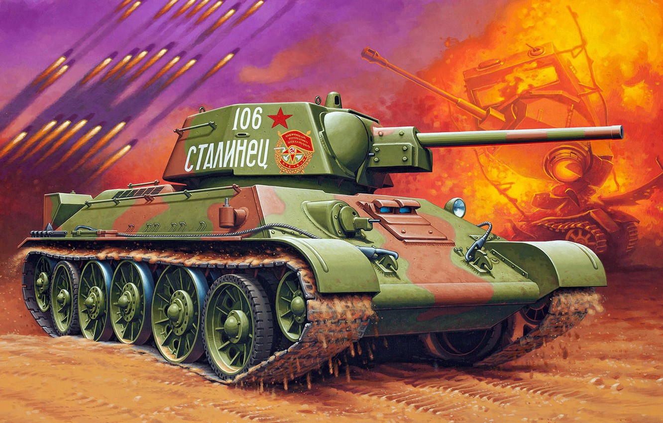 T 34 76 Model 1943 Revell , HD Wallpaper & Backgrounds