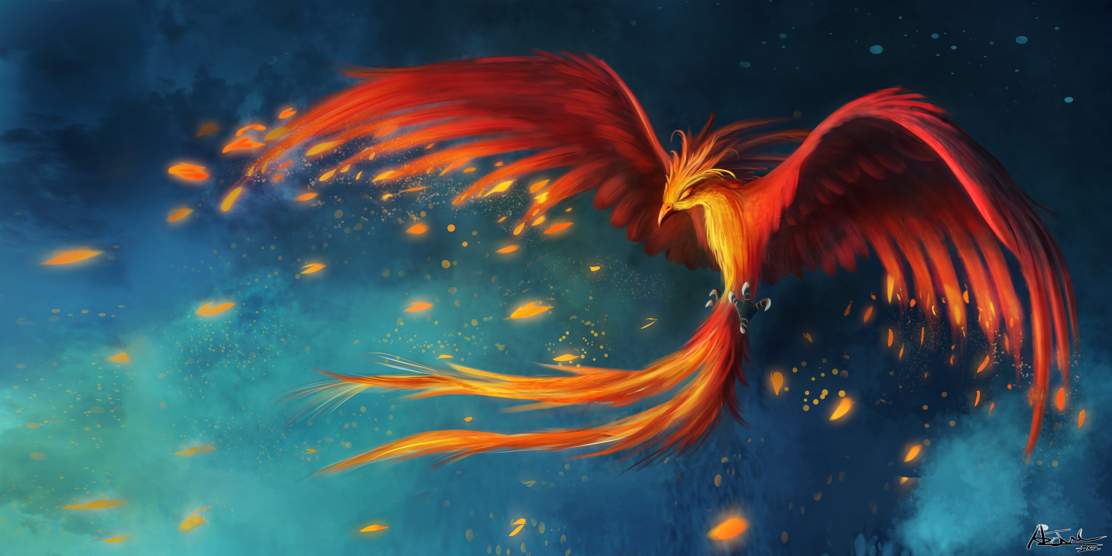 Hd Wallpaper - Phoenix Mythical Creatures , HD Wallpaper & Backgrounds