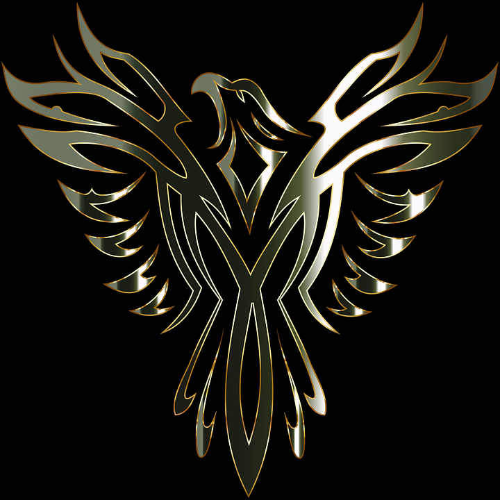 Phoenix Bird Legendary Mythical Fictional Line Art - Finix Bird , HD Wallpaper & Backgrounds