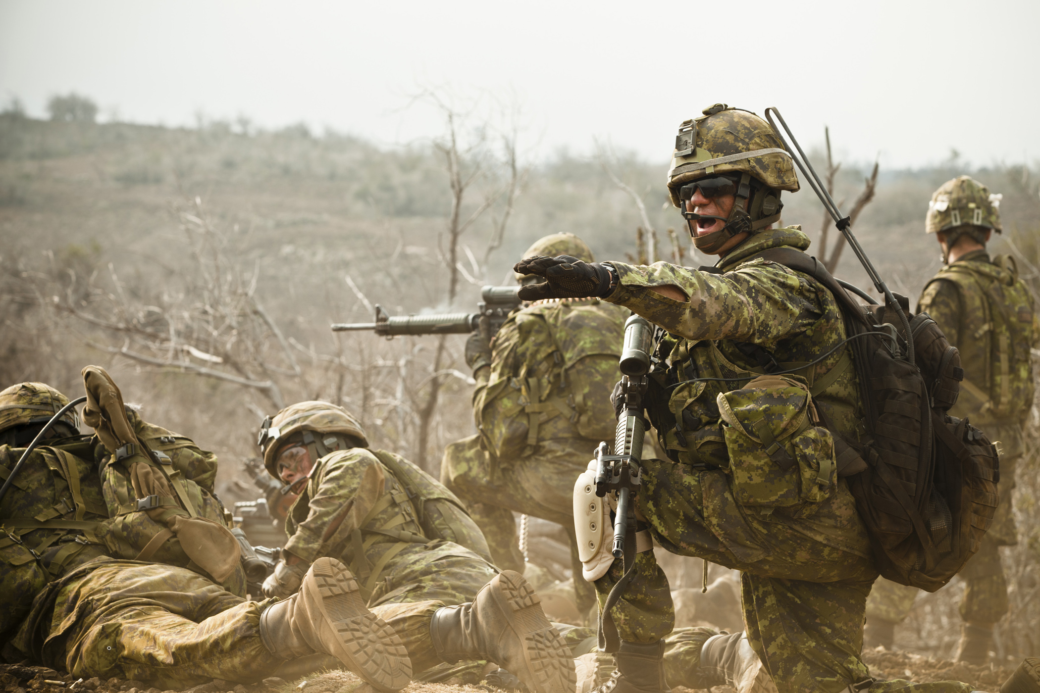 Canadian Soldier In Action , HD Wallpaper & Backgrounds