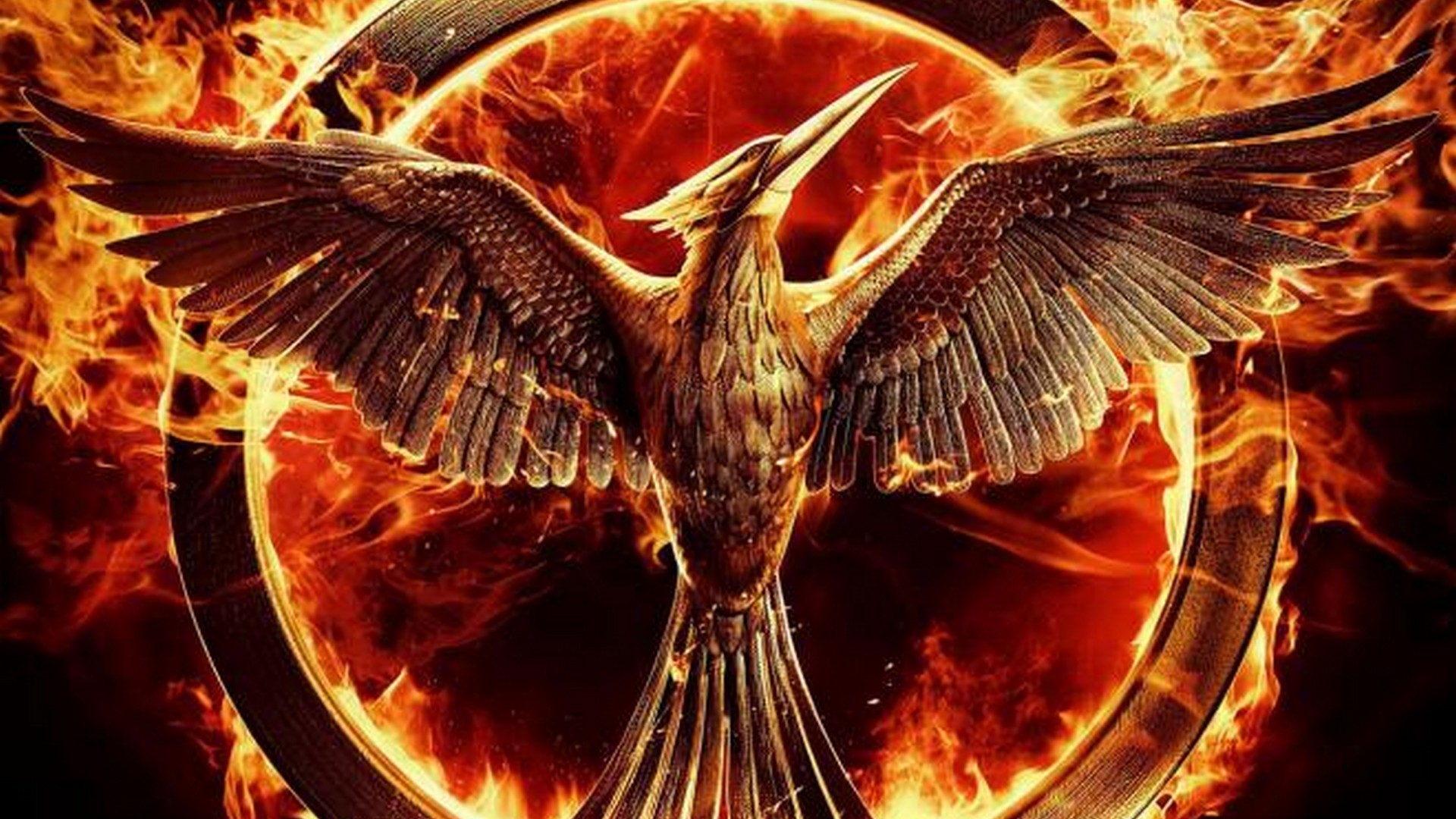 Golden Phoenix - Hunger Games Mockingjay , HD Wallpaper & Backgrounds