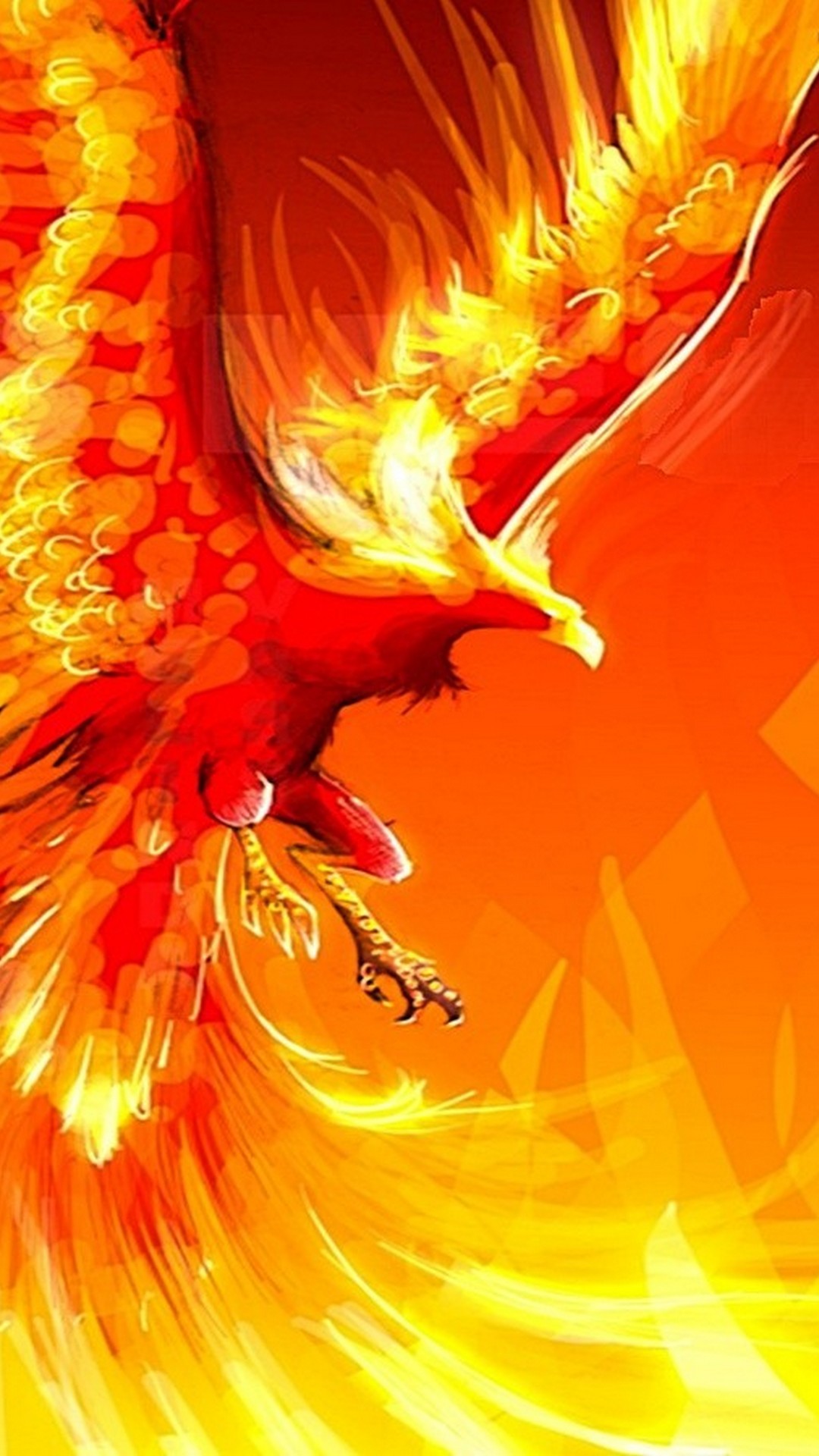 Mobile Wallpapers Phoenix Bird With Image Resolution - Phoenix Bird , HD Wallpaper & Backgrounds