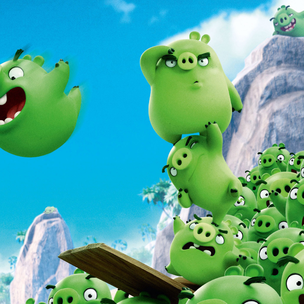 Wallpaper Bad Piggies, Angry Birds, Movie, Pigs - Angry Birds S8 , HD Wallpaper & Backgrounds