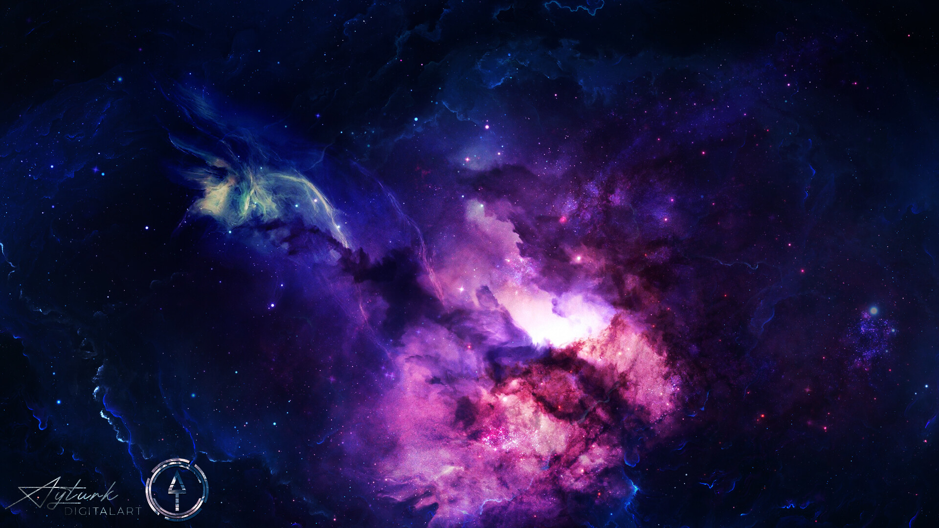 Ayturk Digitalart - Galaxy - 4k Space Desktop Backgrounds , HD Wallpaper & Backgrounds