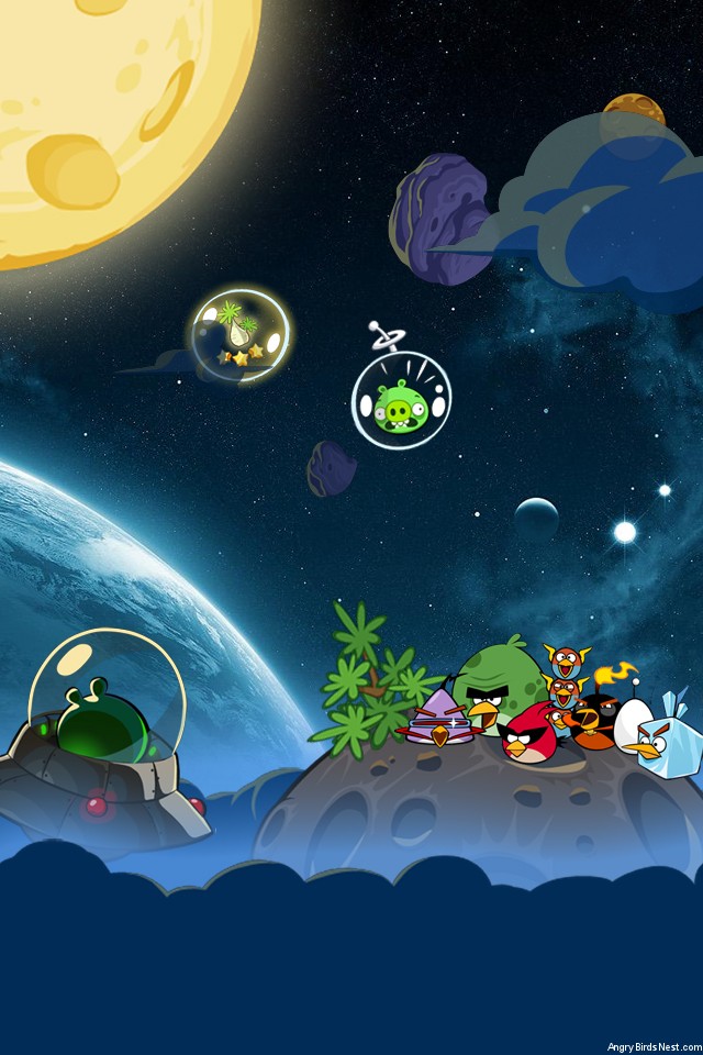 Angry Birds Space Wallpaper Iphone Sal - Angry Birds Space Bubble Pigs , HD Wallpaper & Backgrounds