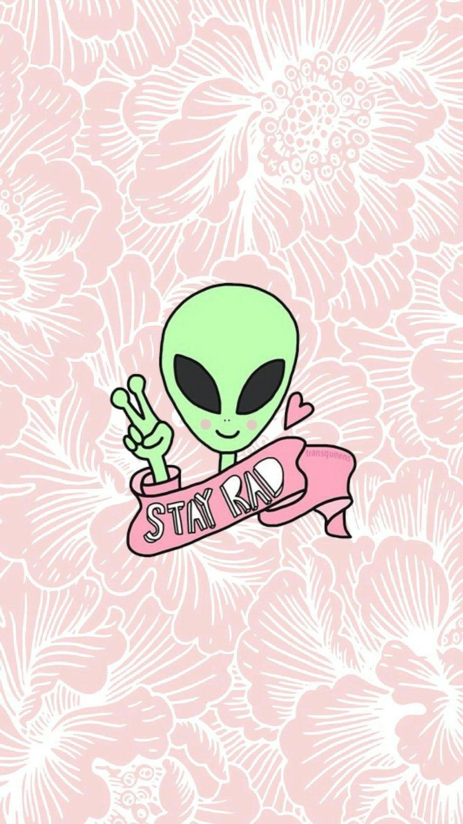 Cute Alien Wallpaper - Happy Alien , HD Wallpaper & Backgrounds