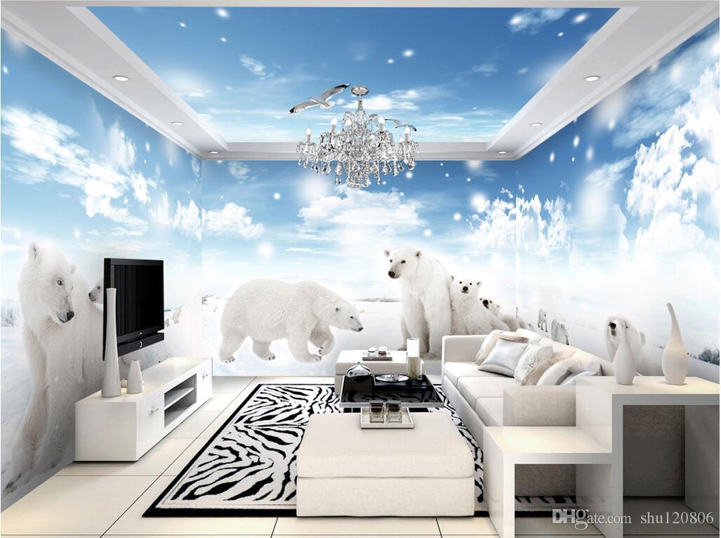 3d Wallpaper Cloth Custom Photo Snow And Ice Polar - Jual Wallpaper Dinding 3d Jakarta , HD Wallpaper & Backgrounds