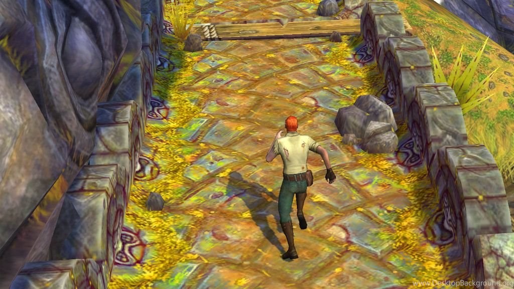 Temple - Temple Run Character Running , HD Wallpaper & Backgrounds