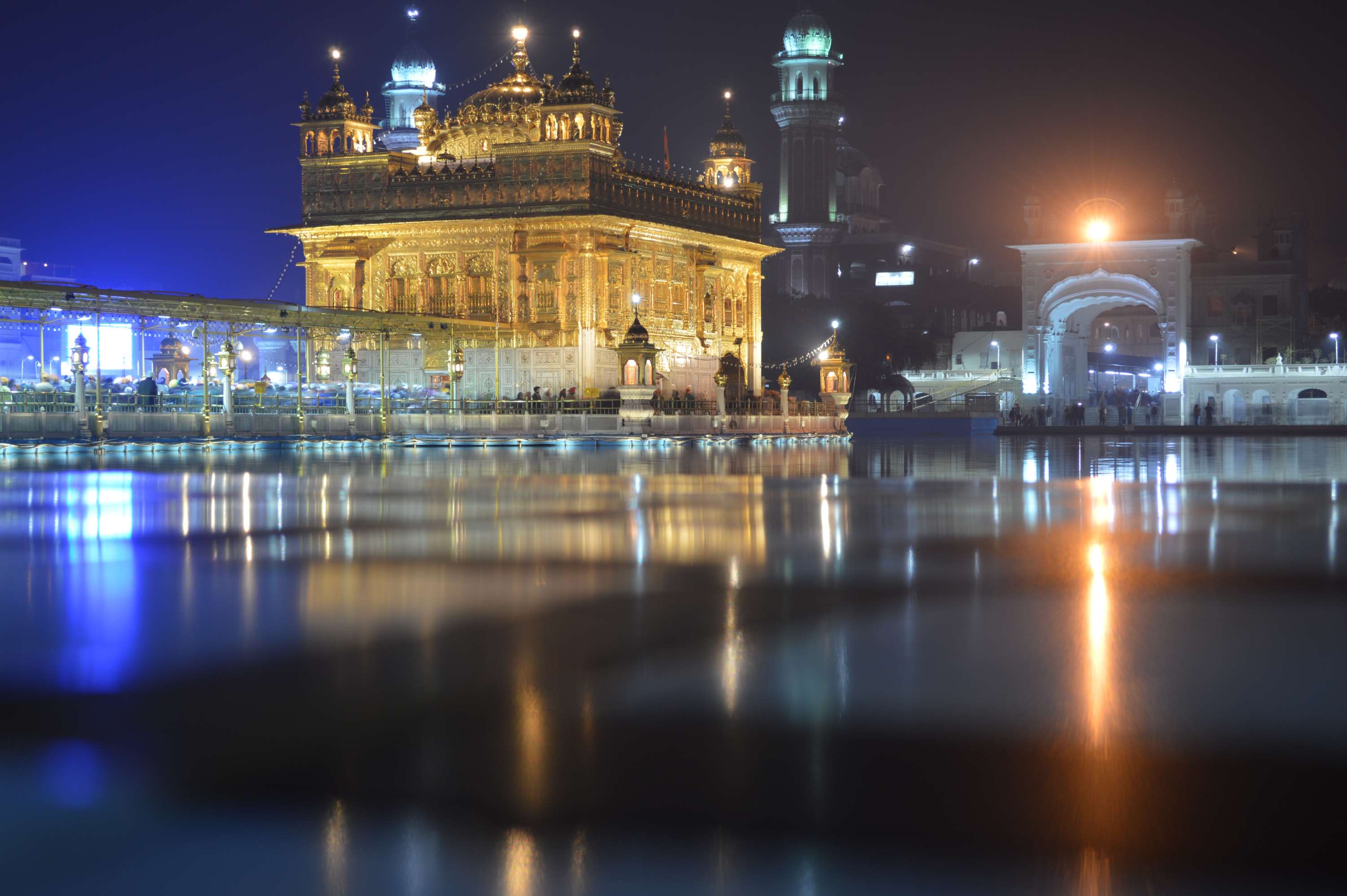 Amritsar, Golden Temple, Sikh Wallpaper And Background - Sikh , HD Wallpaper & Backgrounds