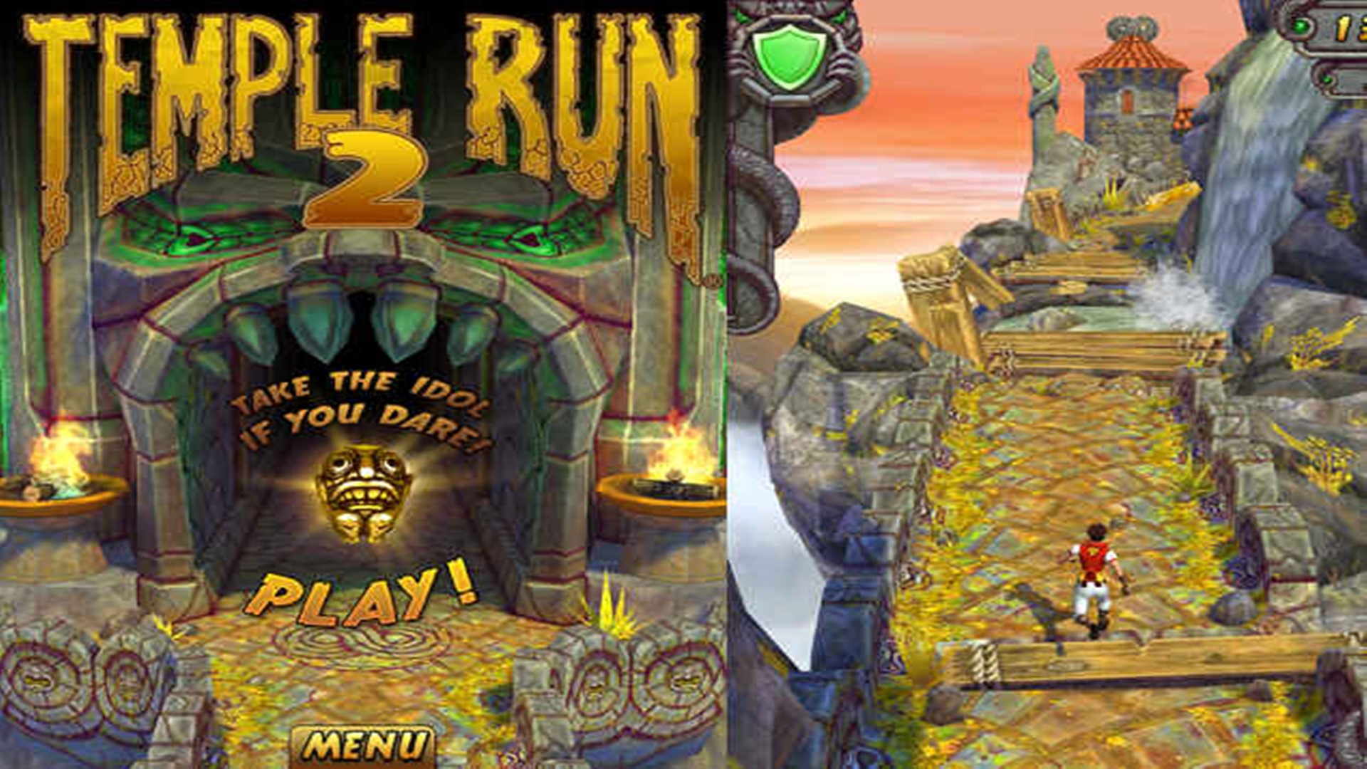 Temple Run - Temple Run 2 Install Game , HD Wallpaper & Backgrounds