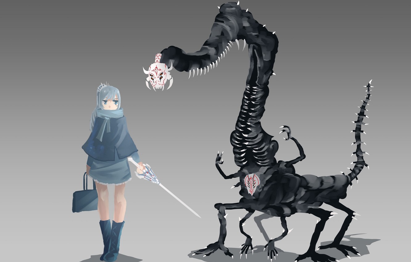 Photo Wallpaper Background, Monster, Girl, Rwby - Action Figure , HD Wallpaper & Backgrounds