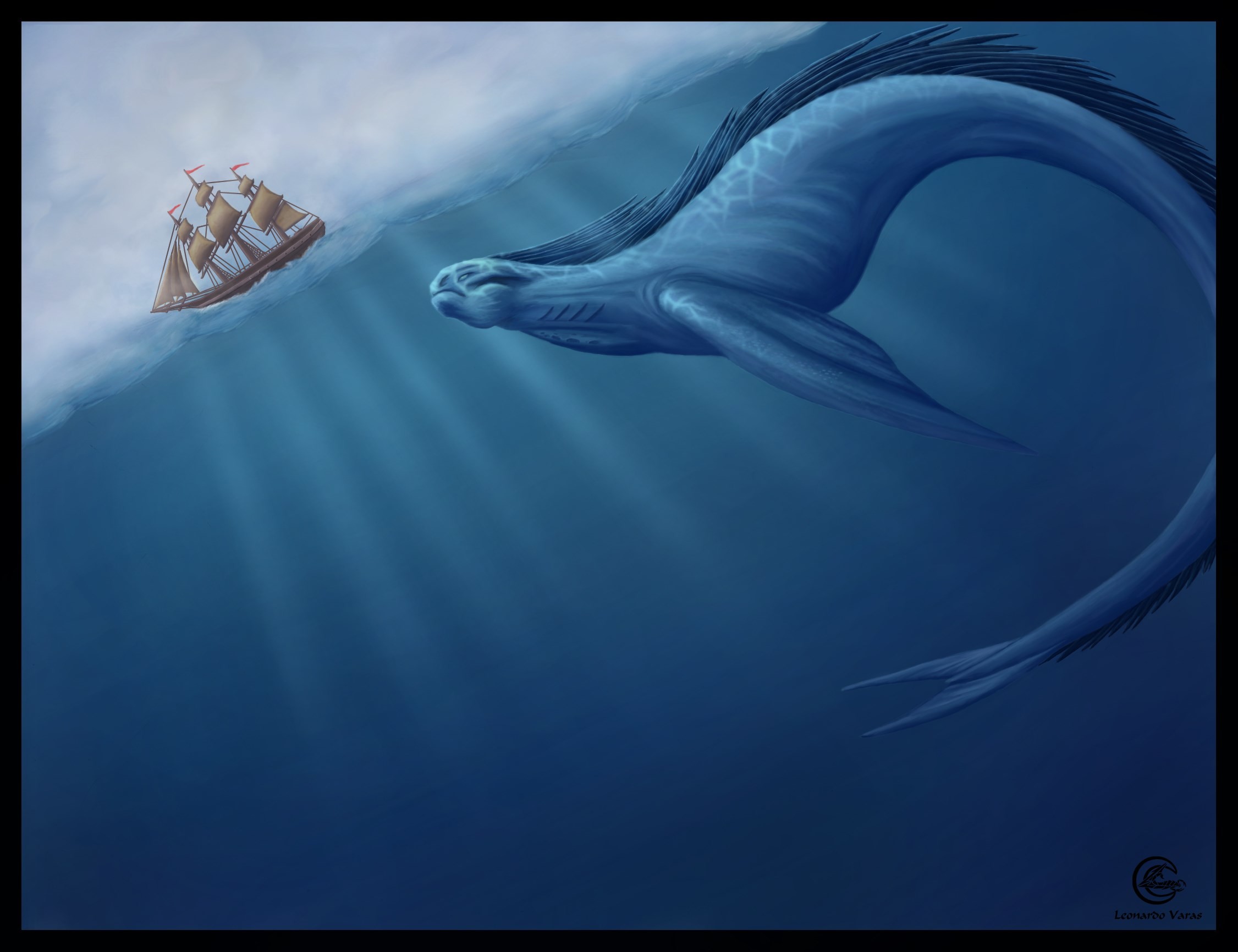 Sea Monster Wallpapers - Sea Monster Wallpapers Desktop , HD Wallpaper & Backgrounds