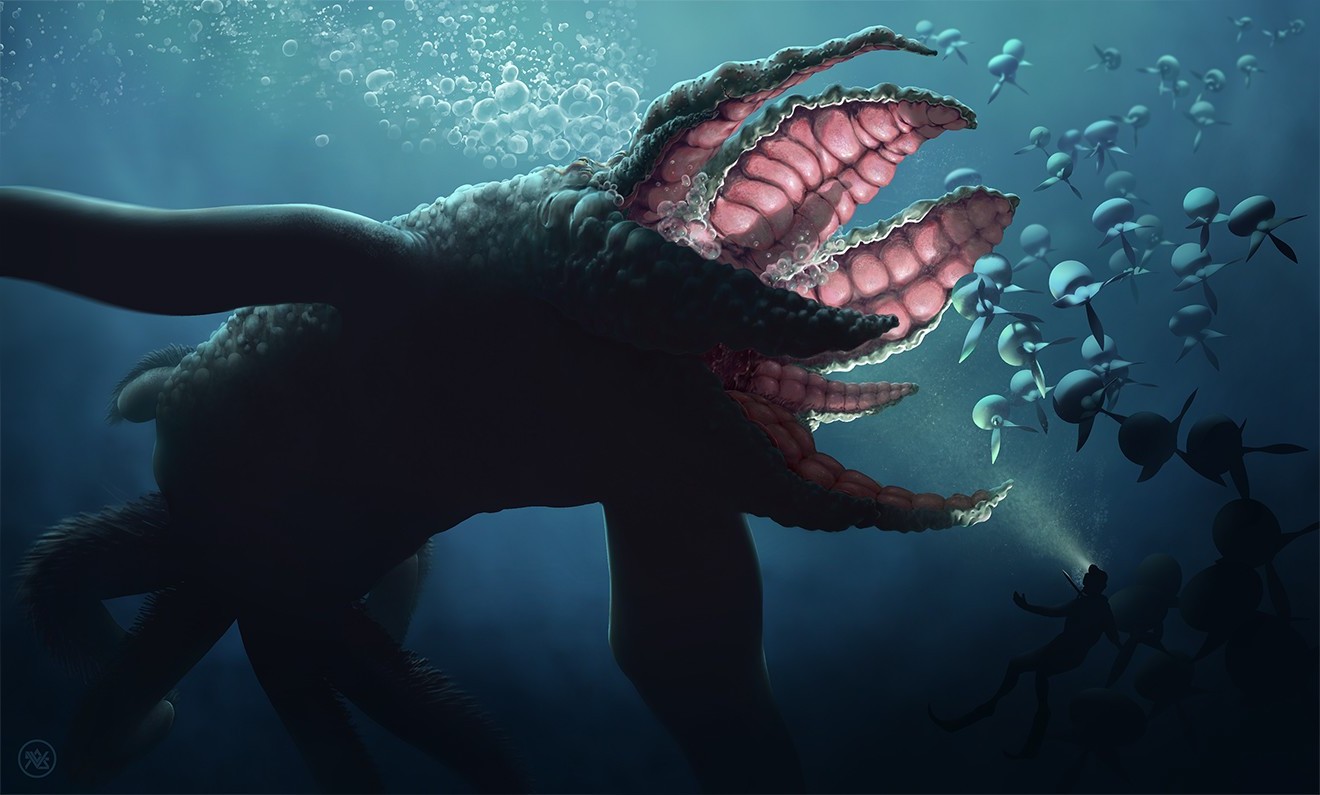 Digital Art, Animals, Nature, Sea, Underwater, Sea - Underwater Sea Monsters , HD Wallpaper & Backgrounds