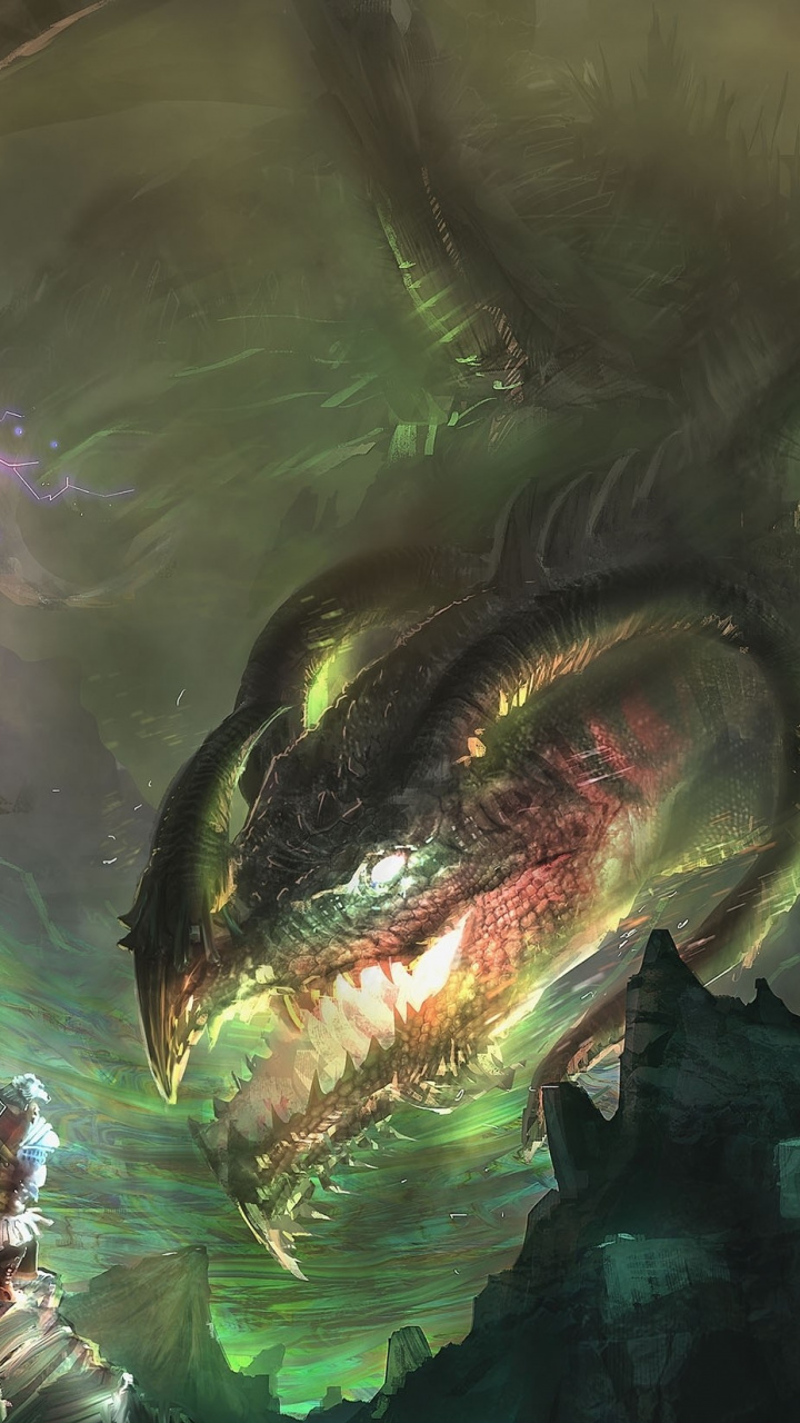Dragon, The Monster, Mythology, Pc Game, Video Games - Guild Wars 2 Water Dragon , HD Wallpaper & Backgrounds