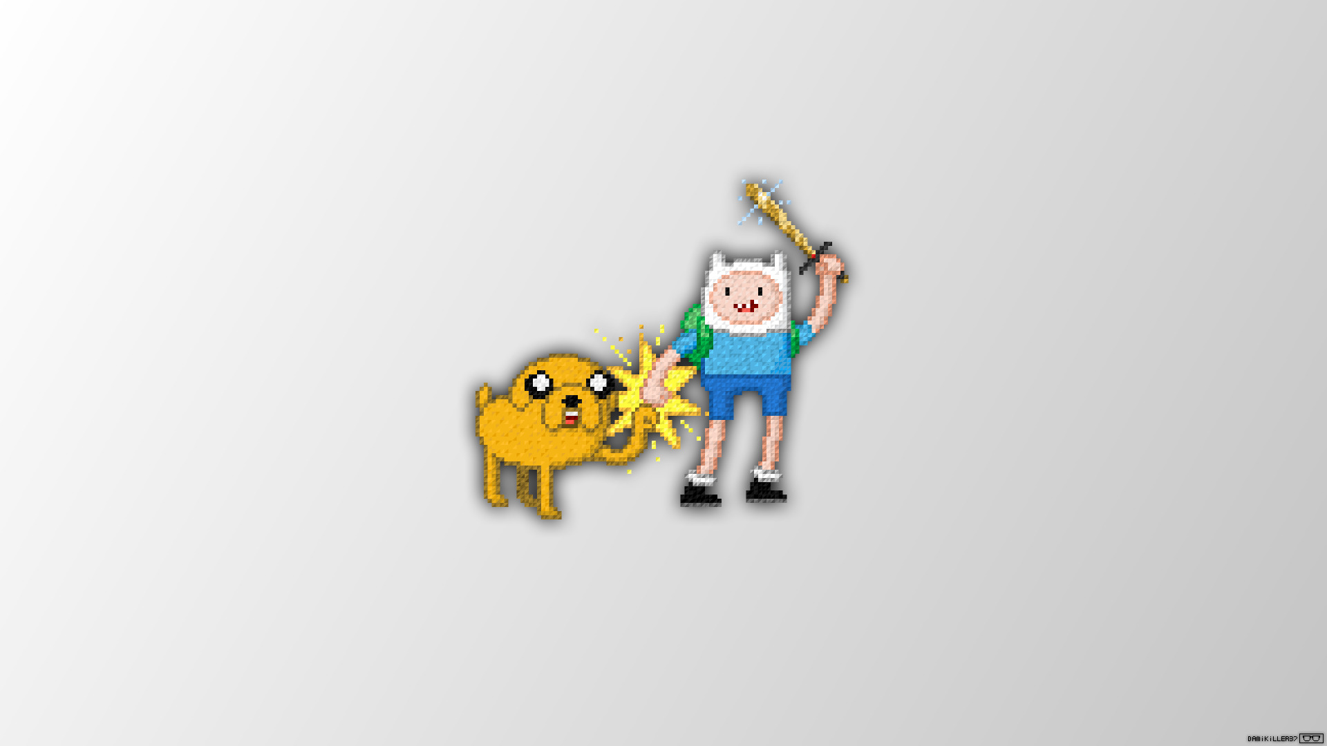 Adventure Time, Pixel Art, Trixel - Adventure Time Pixel Art , HD Wallpaper & Backgrounds