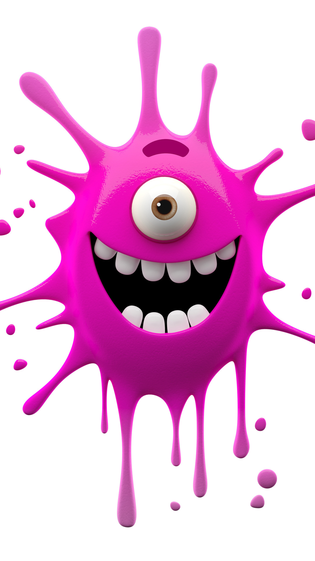 3d, Smile, Funny, Character, Cute, Monster Photo - 3d Cute Monsters Characters , HD Wallpaper & Backgrounds