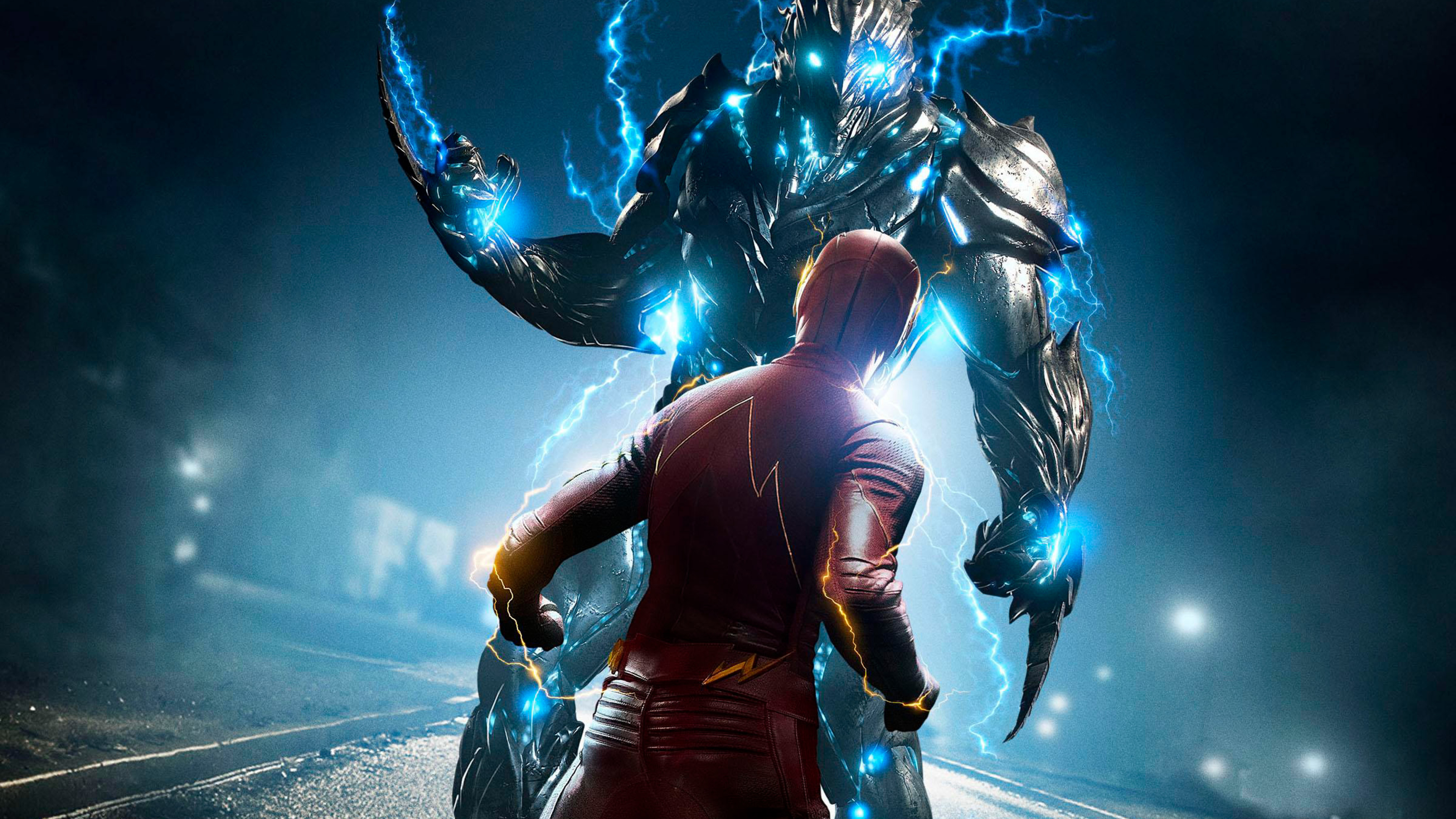 Tv Series / The Flash Wallpaper - Flash Vs Savitar Hd , HD Wallpaper & Backgrounds