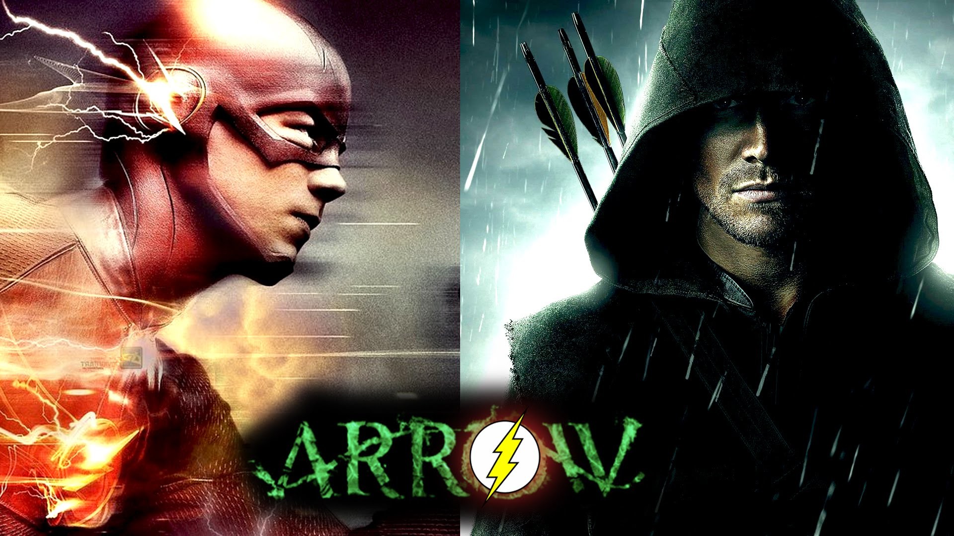 Arrow & The Flash Hd Wallpaper - Dc Flash Tv Series , HD Wallpaper & Backgrounds