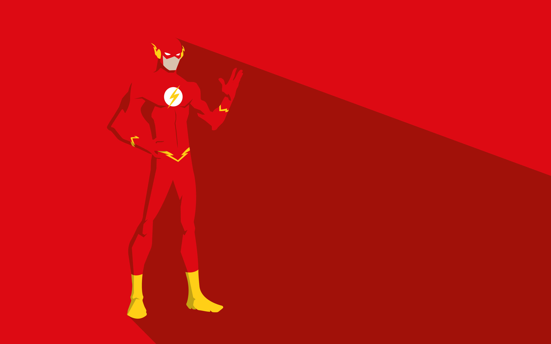 The Flash Minimal - De Super Herois Gifs , HD Wallpaper & Backgrounds