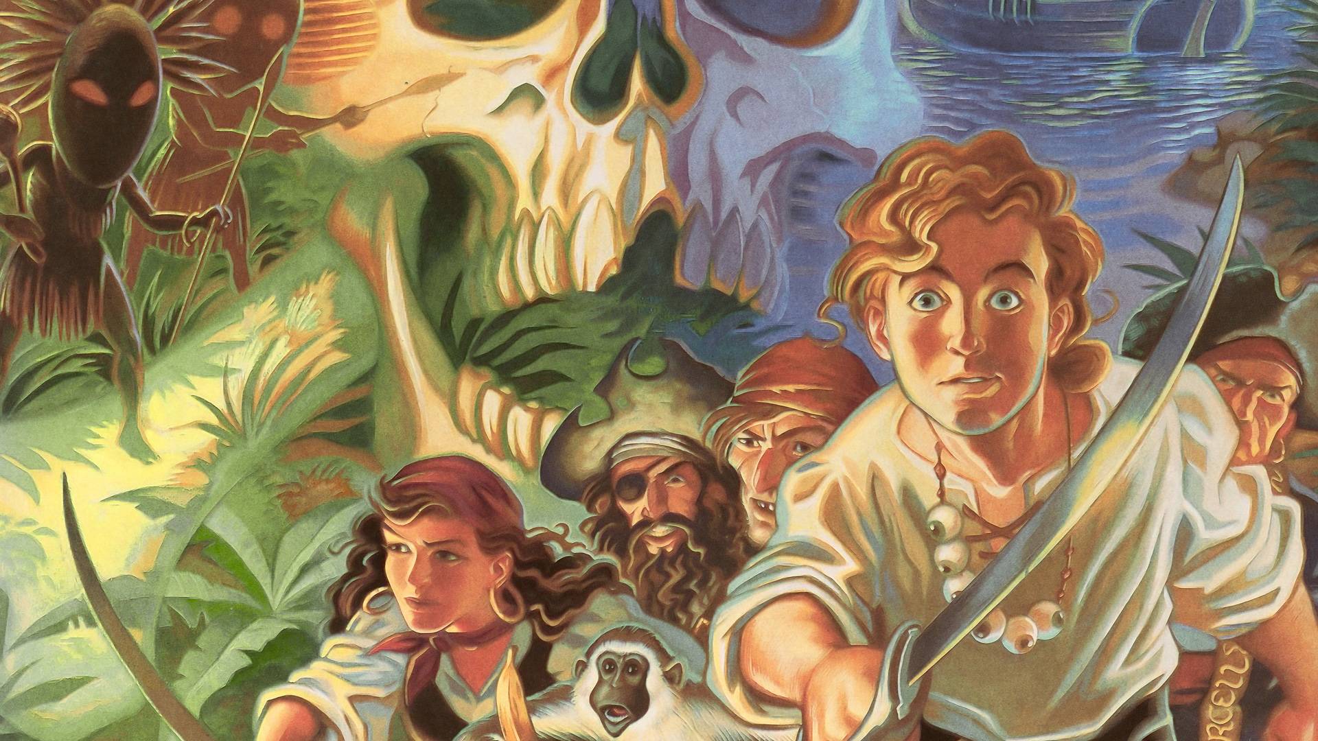 Don't Mind Me, Just Posting Some Hd Monkey Island Wallpapers - Guybrush Threepwood And Elaine Marley , HD Wallpaper & Backgrounds
