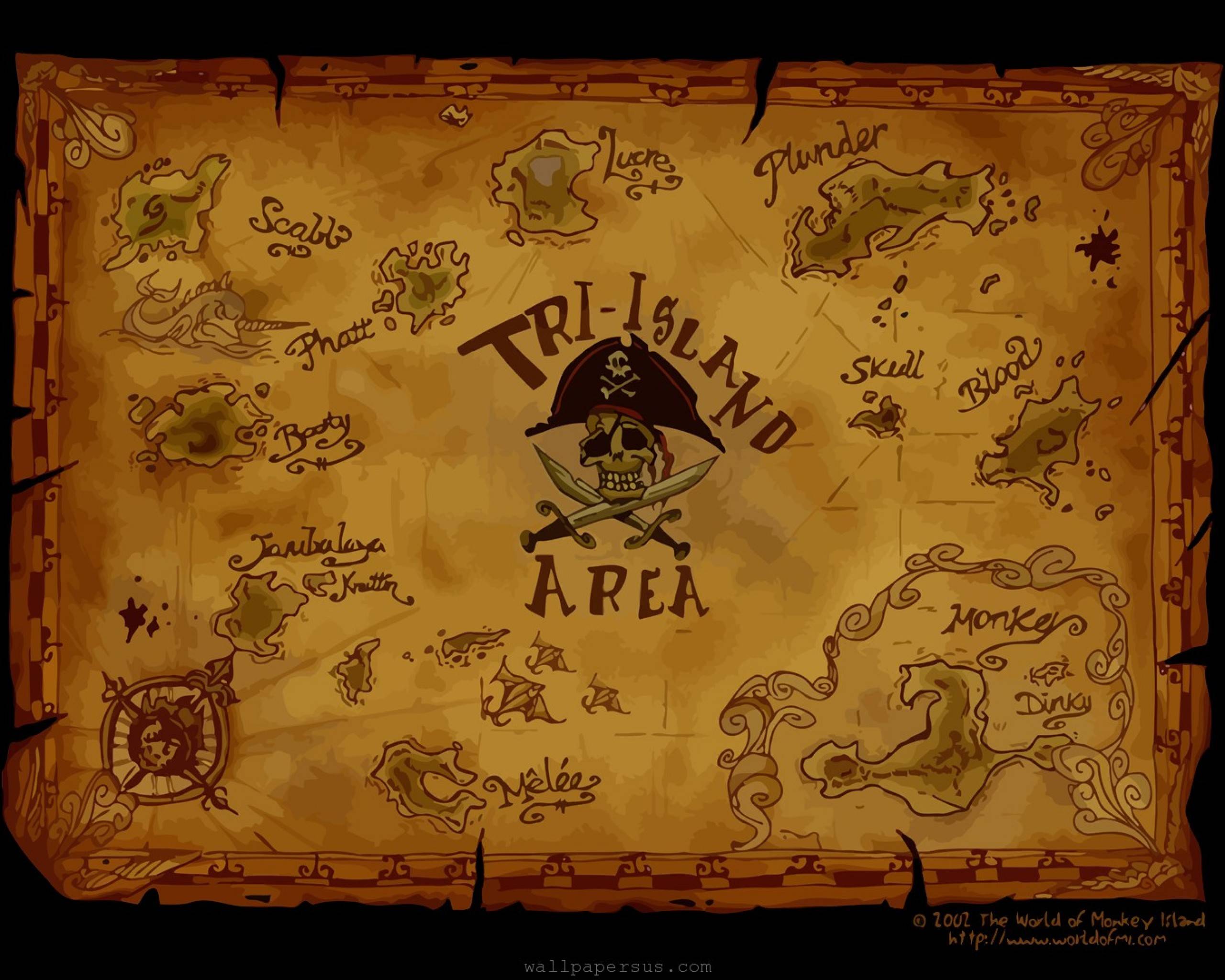 Don't Mind Me, Just Posting Some Hd Monkey Island Wallpapers - Monkey Island Map , HD Wallpaper & Backgrounds