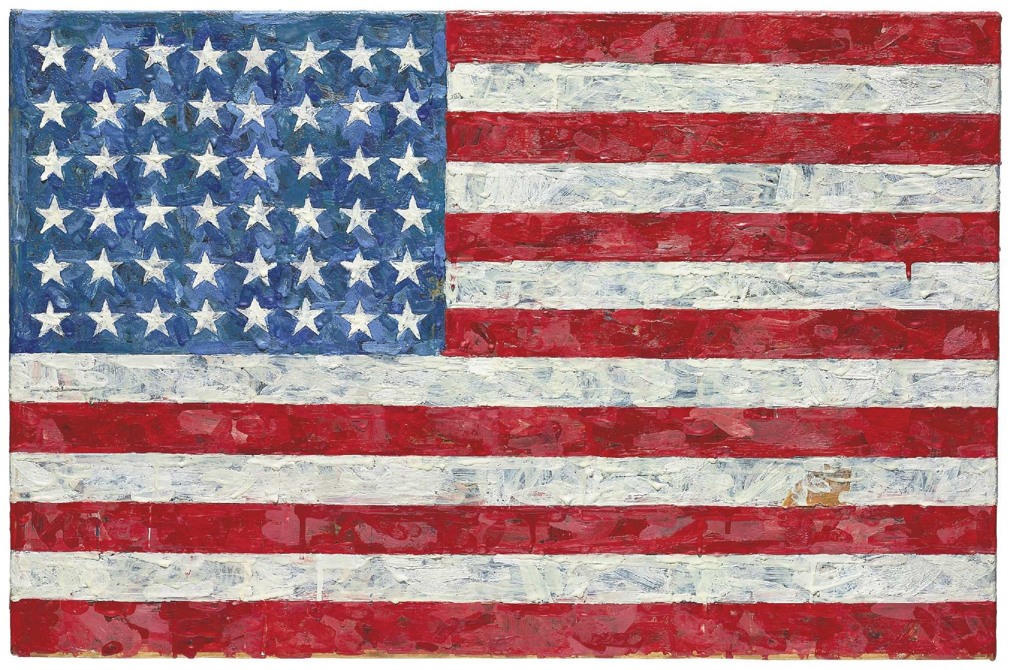 American Flag Background Wallpaper For Computer Free - Flag Jasper Johns 1958 , HD Wallpaper & Backgrounds