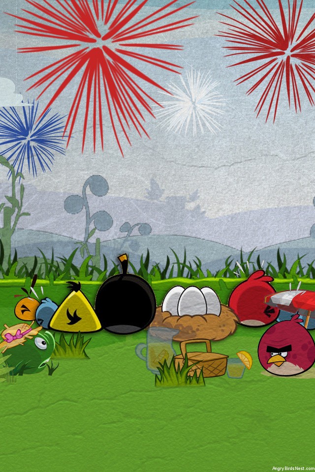 Angry Birds Fourth Of July Wallpaper Iphone - Angry Birds Pc , HD Wallpaper & Backgrounds