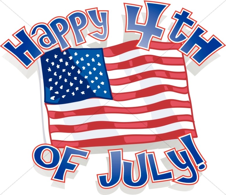 Happy 4th Of July Around Our Flag - 4th Of July Clipart , HD Wallpaper & Backgrounds