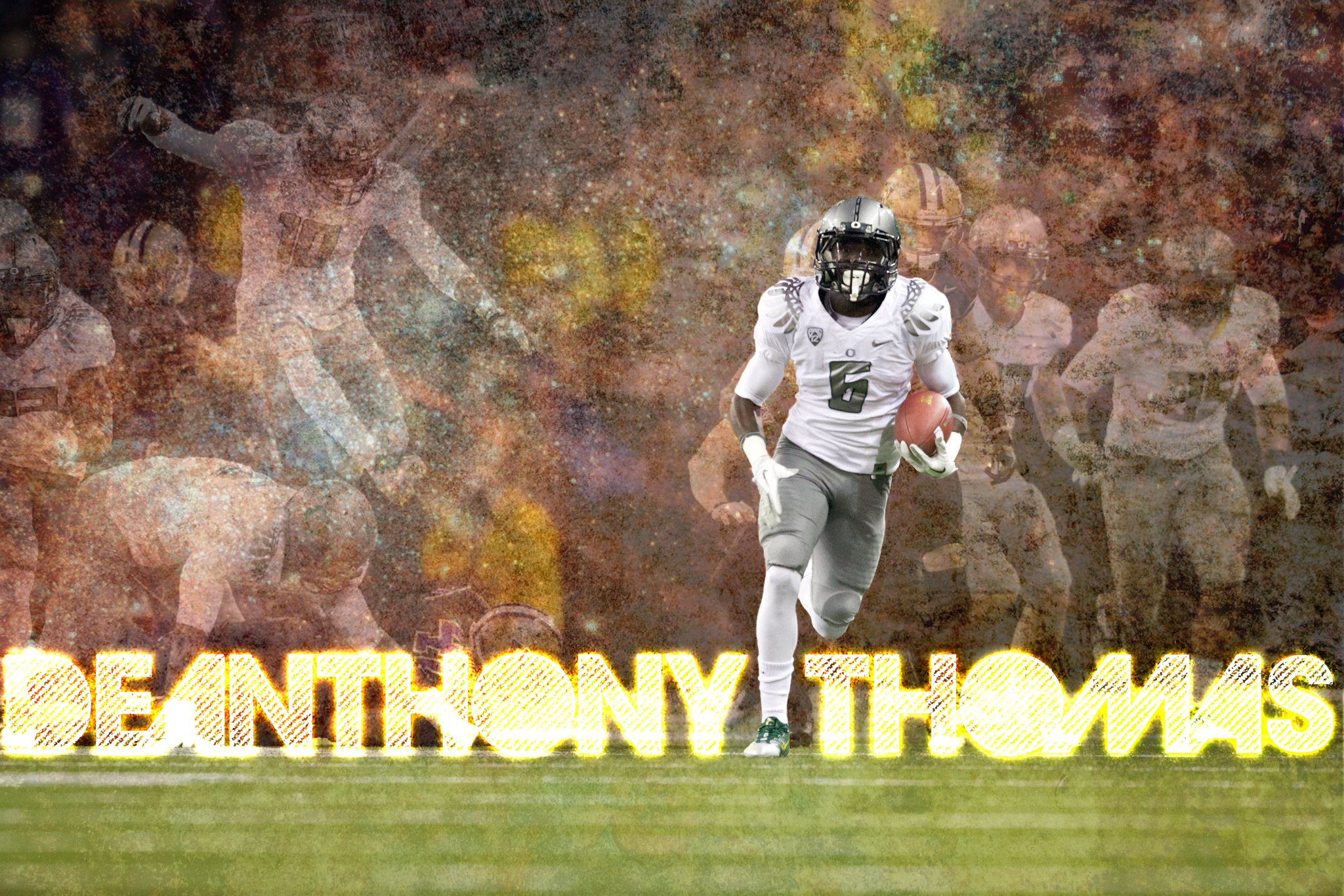 De Anthony Thomas Wallpaper Hd - De Anthony Thomas Oregon White Jerseys , HD Wallpaper & Backgrounds