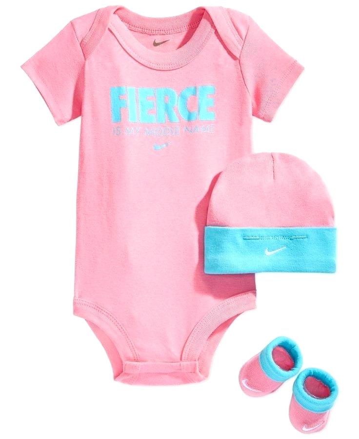 Nike Baby Girl Outfits Girls 3 Piece Bodysuit Hat Set - Baby Toys , HD Wallpaper & Backgrounds
