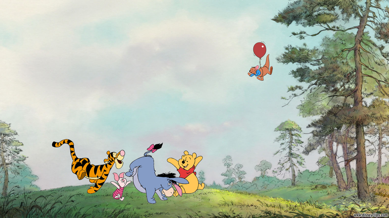 Pooh Wallpaper - Winnie The Pooh Desktop , HD Wallpaper & Backgrounds