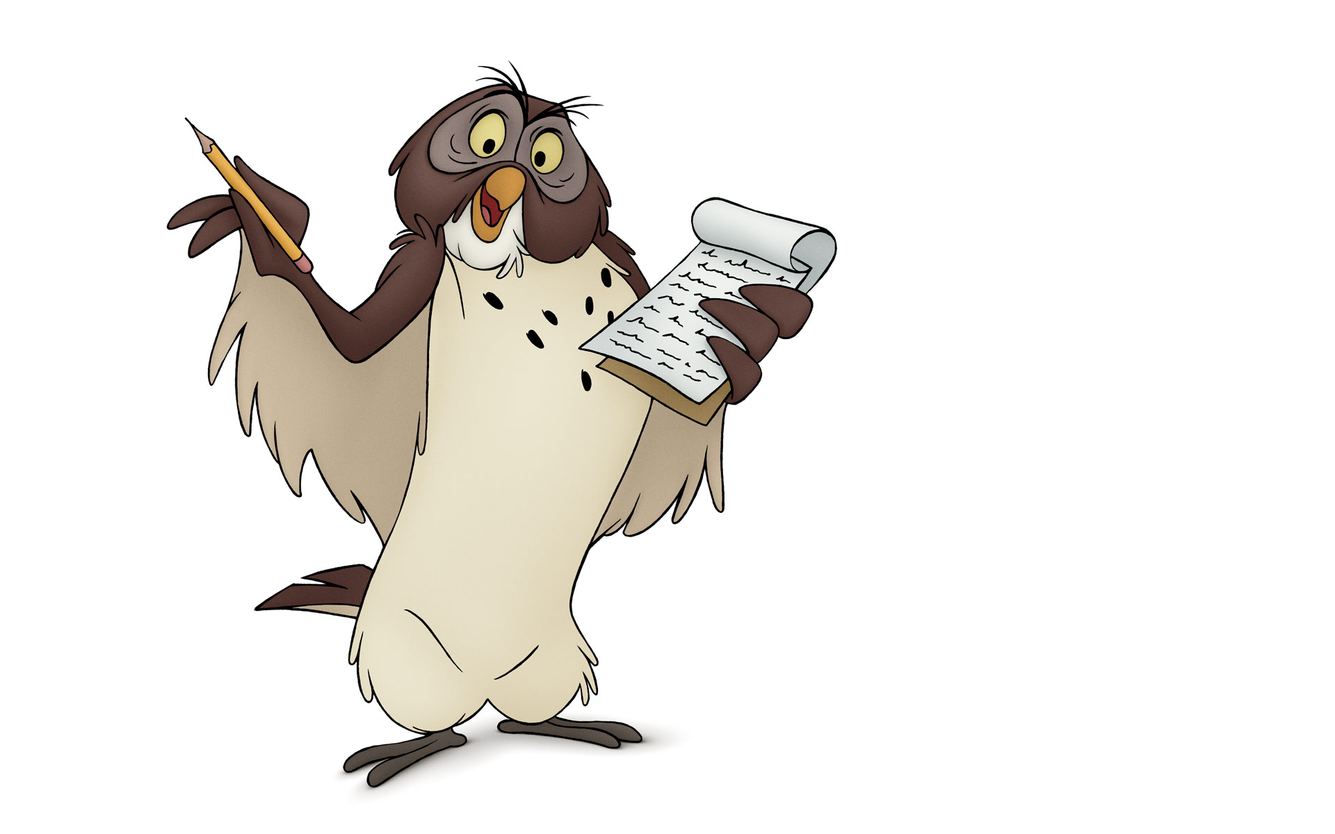 Owl From Winnie The Pooh Wallpaper - Winnie The Pooh Characters , HD Wallpaper & Backgrounds