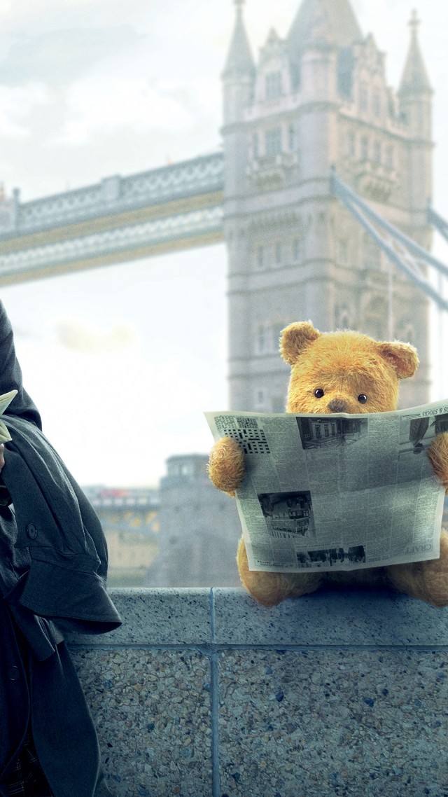 Christopher Robin, Ewan Mcgregor, Winnie The Pooh - Tower Bridge , HD Wallpaper & Backgrounds